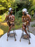 Bronzeskulpturen (2 Stück)