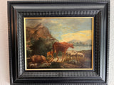 Farmtiere in Landschaft