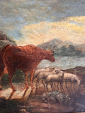 Farmtiere in Landschaft