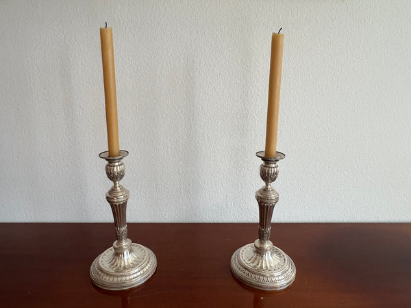 Silberleuchter, 1 Paar