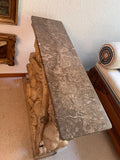 Terracotta Löwen-Konsole